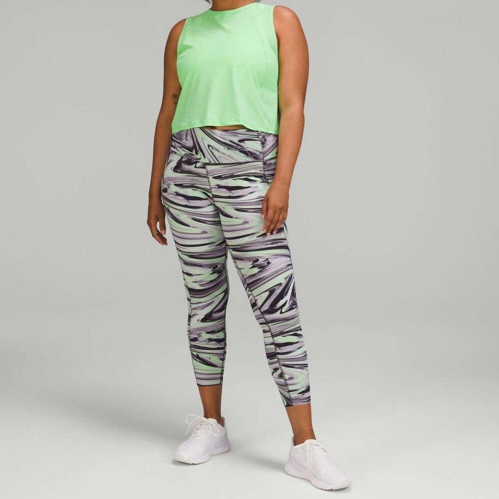 Lululemon Paint Glide Warp Multi Fast and Free High-Rise Tight 25" 2 - Picture 4 of 5